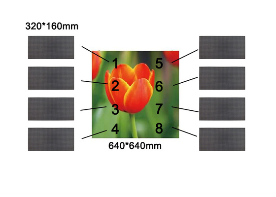 Ekran LED do wynajmu w pomieszczeniach i na zewnątrz P2.5 P3.07 P4 640*640mm Aluminium odlewane na maty