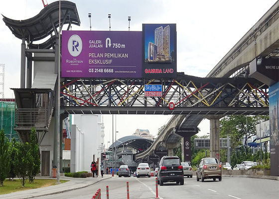 Asynchroniczny zewnętrzny kolorowy wyświetlacz LED 3G / WIFI P8 Wyświetlacz LED 6000 nitów Wodoodporny