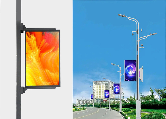Smart Street Light Pole LED Screen Dwukrotny/jednostronny sterowanie siecią 4G