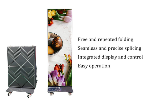 Złożony plakat LED Display Background ruchomy napis Wi-Fi 4G Network