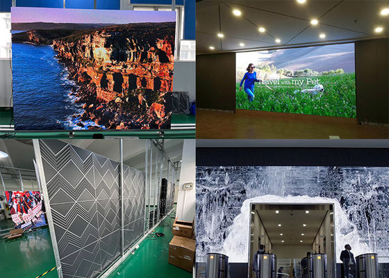Bezproblemowe splicing 640*640mm Wnętrze LED Video Wall For Cinema Control Room