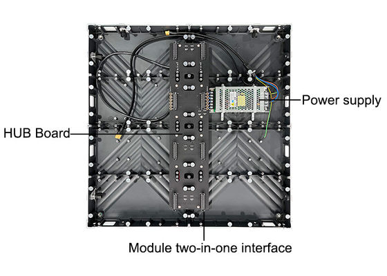 Bezproblemowe splicing 640*640mm Wnętrze LED Video Wall For Cinema Control Room